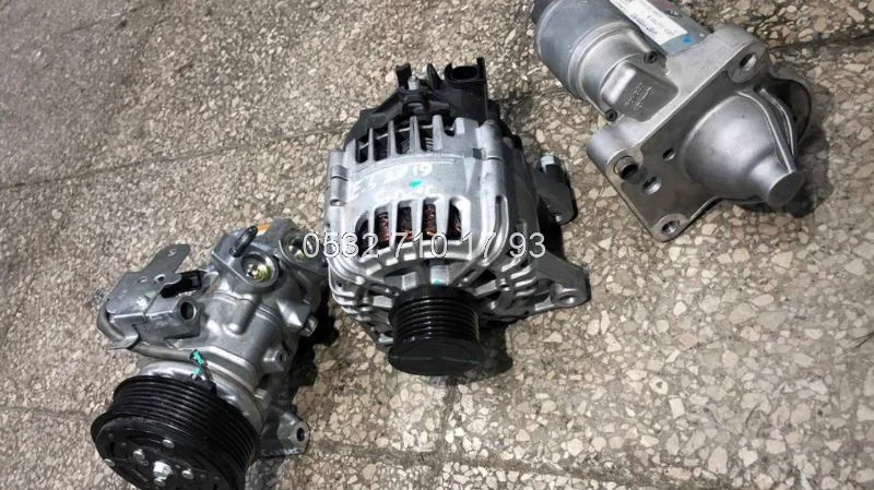 Ford Courier 2019 Çıkma Marş Dinamosu Şarj Dinamosu Klima Kompresörü